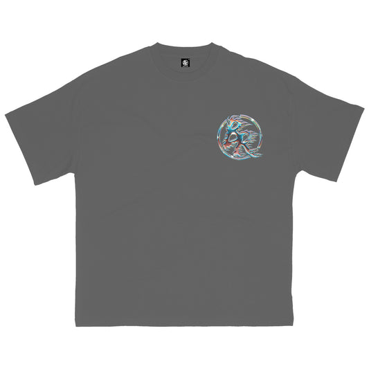 Mixed Color Logo Gray Tee