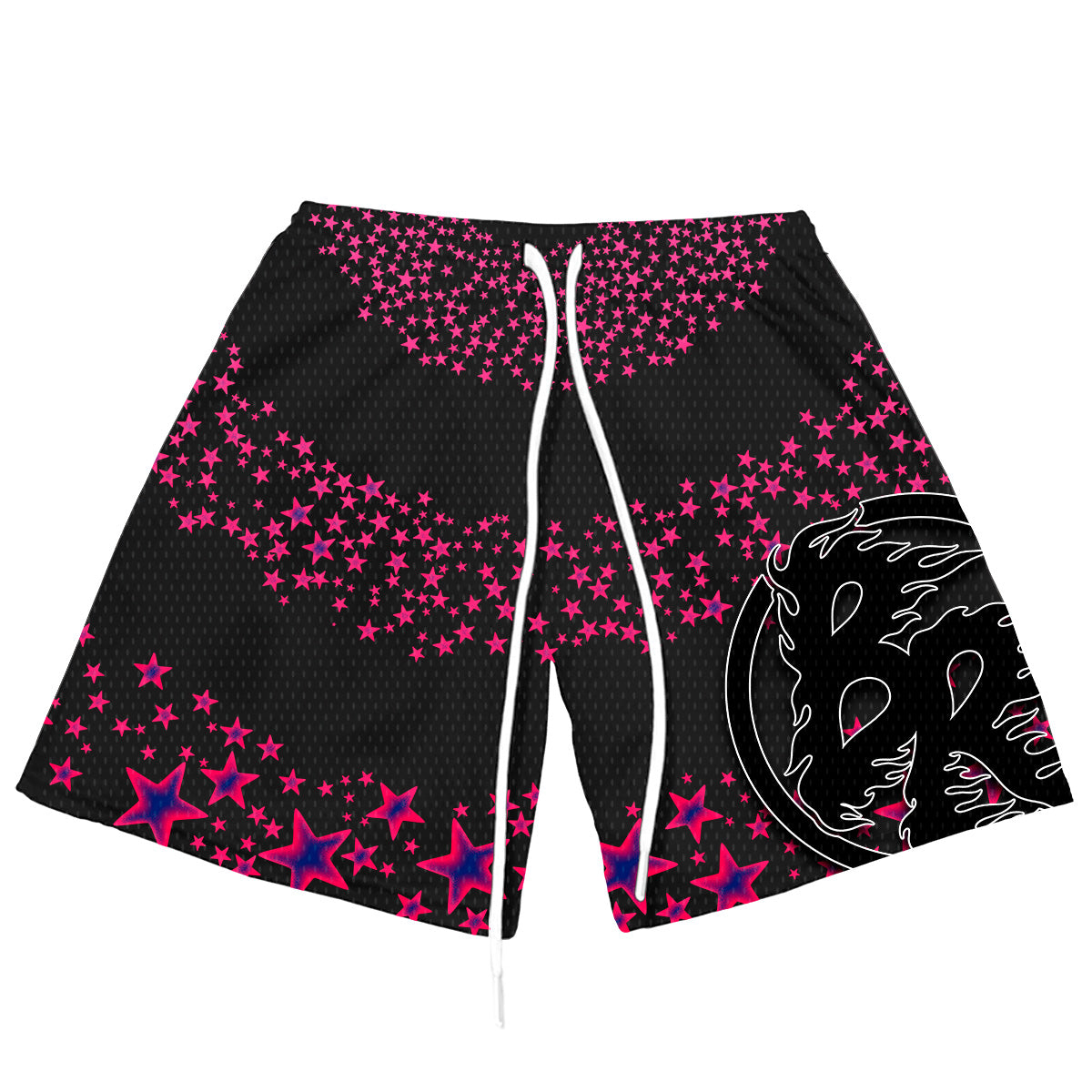 Skeleton Poker Hand Black Shorts