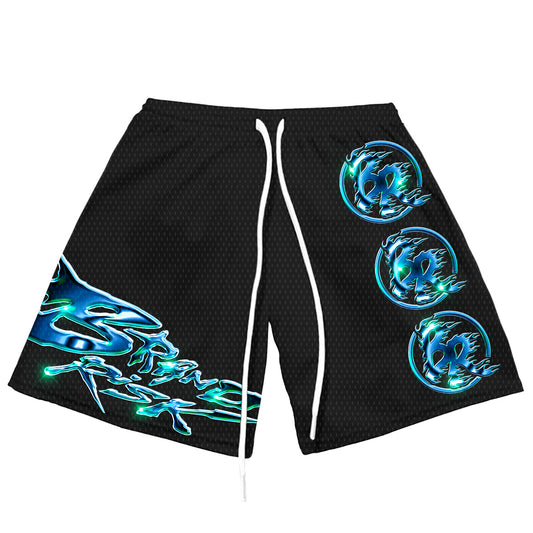 World On Lock Black Shorts